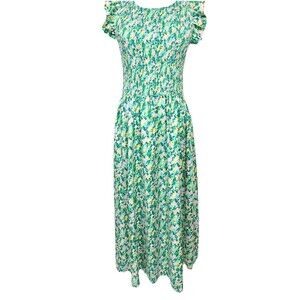 Code x Mode Smocked Maxi Sun Dress Size L